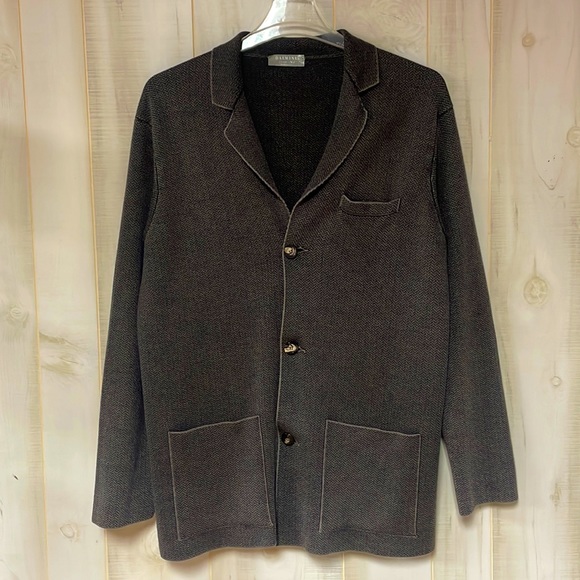 Dalmine Vintage Brown Merino Wool Tweed Italian Blazer Jacket Sz XL - Picture 1 of 7
